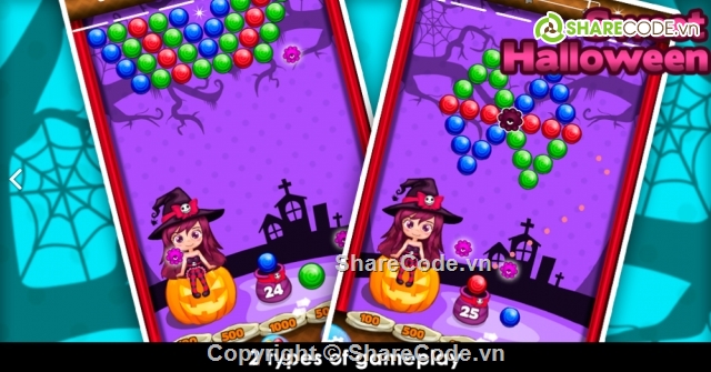 Bubble Shooter,Unity,Shooter,Sweet Halloween,Bubble Shooter Unity